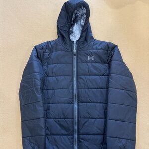 Kids reversible Under Armour Black Puffer Jacket